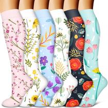 Meias de compressão BLUEENJOY Copper para mulheres e homens (6 pares)