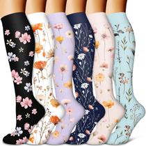 Meias de compressão BLUEENJOY Copper para mulheres e homens (6 pares)