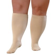 Meias de compressão BODALA Wide Calf 20-30mmHg 2XL Bege Meias de compressão BODALA Wide Calf 20-30mmHg 2XL Bege