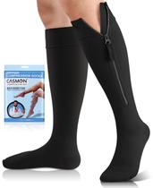 Meias de compressão CASMON 15-20mmHg com zíper para mulheres e homens Meias de compressão CASMON 15-20mmHg com zíper para mulheres e homens