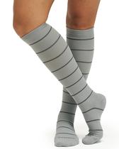 Meias de Compressão Comrad Nylon - Cinza - Tamanho M (15-20 mmHg)