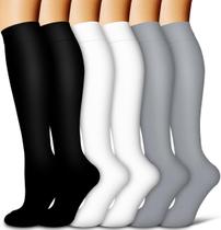 Meias de Compressão COOLOVER com Cobre - 6 Pares (Masculino e Feminino)