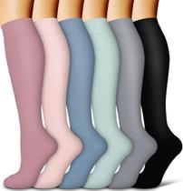 Meias de Compressão COOLOVER Copper - 6 Pares para Homens e Mulheres