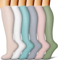 Meias de compressão COOLOVER Copper para mulheres e homens (6 pares)
