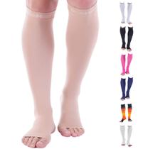 Meias de compressão Doc Miller 8-15 mmHg Open Toe Nude Size L