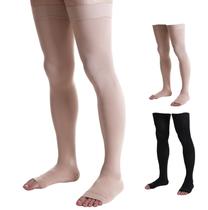 Meias de compressão Doc Miller Thigh Open Toe 15-20mmHg