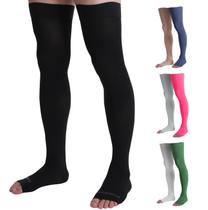 Meias de compressão Doc Miller Thigh Open Toe 20-30mmHg