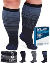 Meias de compressão Doctor's Select Plus Size 20-30 mmHg 6XL Meias de compressão Doctor's Select Plus Size 20-30 mmHg 6XL