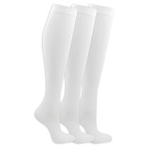 Meias de compressão Dr. Scholl's Travel até o joelho para mulheres x3 brancas Meias de compressão Dr. Scholl's Travel até o joelho para mulheres x3 brancas