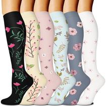 Meias de Compressão FuelMeFoot (6 Pares) - 15-20 mmHg - Para Homens e Mulheres Meias de Compressão FuelMeFoot (6 Pares) - 15-20 mmHg - Para Homens e Mulheres