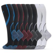 Meias de Compressão Hello Momoya - 8 Pares para Homens e Mulheres (Altura Joelho)