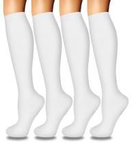 Meias de Compressão Iseasoo para Mulheres - 4 Pares - Suporte à Circulação