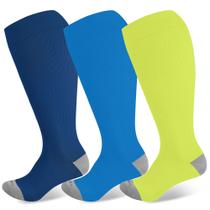 Meias de compressão LEVSOX Extra Wide Calf 20-30mmHg para mulheres/homens Meias de compressão LEVSOX Extra Wide Calf 20-30mmHg para mulheres/homens