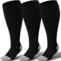 Meias de compressão LEVSOX Wide Calf 15-20 mmHg para mulheres e homens Meias de compressão LEVSOX Wide Calf 15-20 mmHg para mulheres e homens