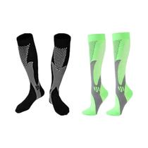 Meias de Compressão Masculinas 30-40 mmHg - 2 Pares para Varizes, Corrida e Futebol