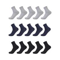 Meias De Compressão Masculinas Casuais Para Negócios, 5, 10 Ou 15 Pares, Pretas, Cano Médio, Meias