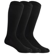 Meias de compressão masculinas Dr. Scholl's Graduated Black 7-12 US