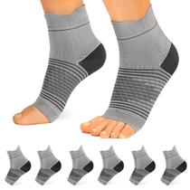 Meias de compressão para pés PAPLUS para fascite plantar, 6 pares
