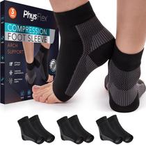 Meias de compressão PhysFlex para fascite plantar (3 pares)