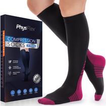 Meias de compressão PhysFlex para mulheres e homens (20-30 mmHg)