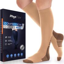 Meias de compressão PhysFlex para mulheres e homens (20-30 mmHg)