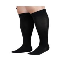 Meias De Compressão plus Size 20-30mmHg Para Panturrilha Larga E Joelho Alto, Suporte Para