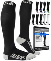 Meias de Compressão SB SOX 20-30mmHg Panturrilha Larga XX-GG Meias de Compressão SB SOX 20-30mmHg Panturrilha Larga XX-GG