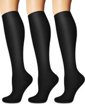 Meias de compressão Sooverki para mulheres e homens (3 pares)