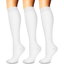 Meias de compressão SunFeeling para mulheres e homens (3 pares)