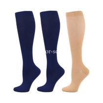 Meias De Compressão Unissex 3 Pares Circulação Sanguínea Corrida Anti-Fadiga Recuperação Ciclismo