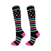 Meias De Compressão Unissex Até O Joelho 20-30mmHg Para Edema Diabetes Varizes Enfermeira Corrida