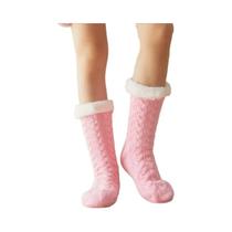 Meias de Dormir Femininas Quentes - Microfibra Fuzzy Antiderrapante (36-40)