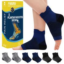 Meias de fascite plantar PAPLUS para mulheres e homens (6 pares)