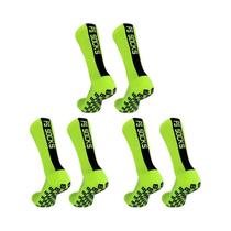 Meias De Futebol Antiderrapantes De Silicone Quadradas Para Homens E Mulheres, 3 Pares, Com Grip