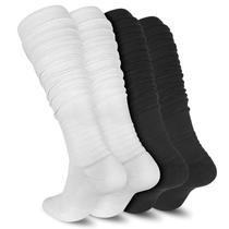 Meias de futebol Dingcooler Scrunch Extra Long, pacote com 2 unidades, unissex
