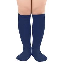 Meias de futebol infantis American Trends Knee High, 1 pacote, azul marinho