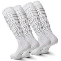 Meias de futebol IRAMY Scrunch Ultra Long, 2 pacotes de algodão