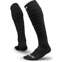 Meias de futebol NXTRND XTD Scrunch extra longas acolchoadas pretas Meias de futebol NXTRND XTD Scrunch extra longas acolchoadas pretas