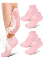 Meias De Hidratação Silicone Gel Pés Anti-rachaduras par