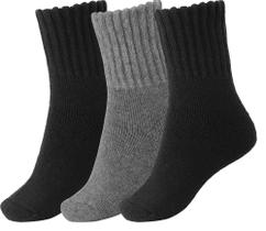Meias de inverno BomKinta, meias femininas grossas de lã quente, 3 pares
