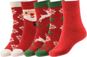Meias de inverno BomKinta, meias femininas grossas de lã quente, 3 pares