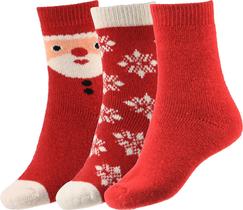 Meias de inverno BomKinta, meias femininas grossas de lã quente, 3 pares