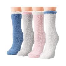 Meias De Inverno Femininas Quentes E Fofas, Térmicas, Macias E Confortáveis Para Uso Em Casa, Meias