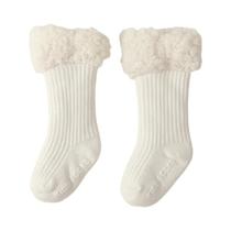 Meias De Inverno Grossas E Quentes Antiderrapantes Para Bebês 100% Algodão Térmicas Para Crianças