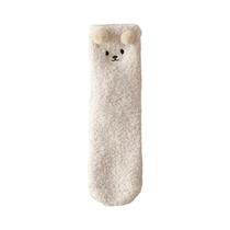 Meias De Inverno Quentes E Fofas Para Mulheres, Estilo Kawaii 3D De Animais, Meias Grossas De Fleece
