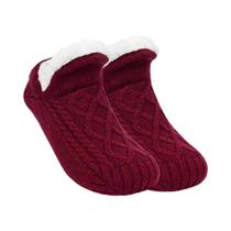 Meias De Inverno Super Quentes E Antiderrapantes Em Veludo Para Homens E Mulheres, Pantufas Para
