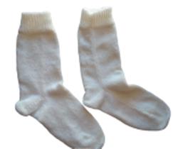 Meias de Lã Adulto (creme)