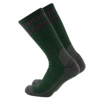 Meias de lã Cerebro Cerebro Merino para homens, caminhadas, verde-cinza Meias de lã Cerebro Cerebro Merino para homens, caminhadas, verde-cinza