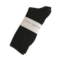 Meias De Lã De Cashmere Para Mulheres, Grossas E Quentes, Em Cores Sólidas, Estilo Harajuku, Meias
