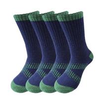 Meias De Lã Merino Para Caminhada Femininas, 4 Pares, Térmicas, Quentes, Para Inverno, Com Padrões Meias De Lã Merino Para Caminhada Femininas, 4 Pares, Térmicas, Quentes, Para Inverno, Com Padrões